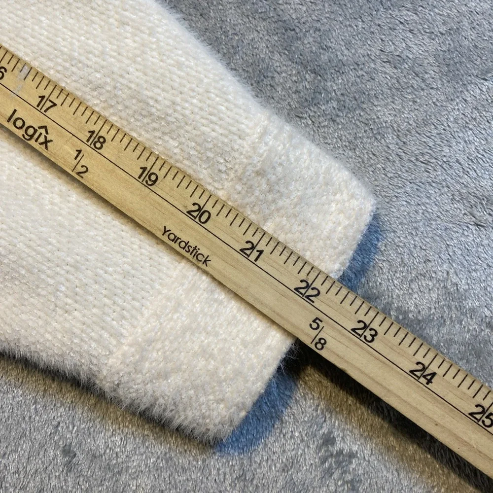 Old Navy Shacket Women's Size XL Ivory Button Front Plush Cozy Soft Quiet Luxury